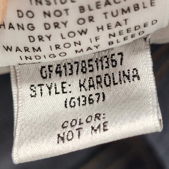 GRLFRND Button Fly Skinny Leg Cotton Distressed Karolina Jeans in Not Me Size 25 - Picture 7 of 8